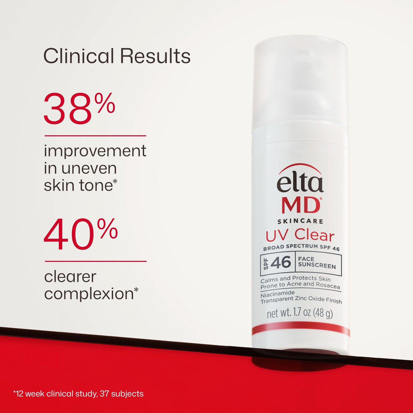EltaMD UV Clear Face Sunscreen SPF 46, Oil-Free Sunscreen with Zinc Oxide, Dermatologist Recommended