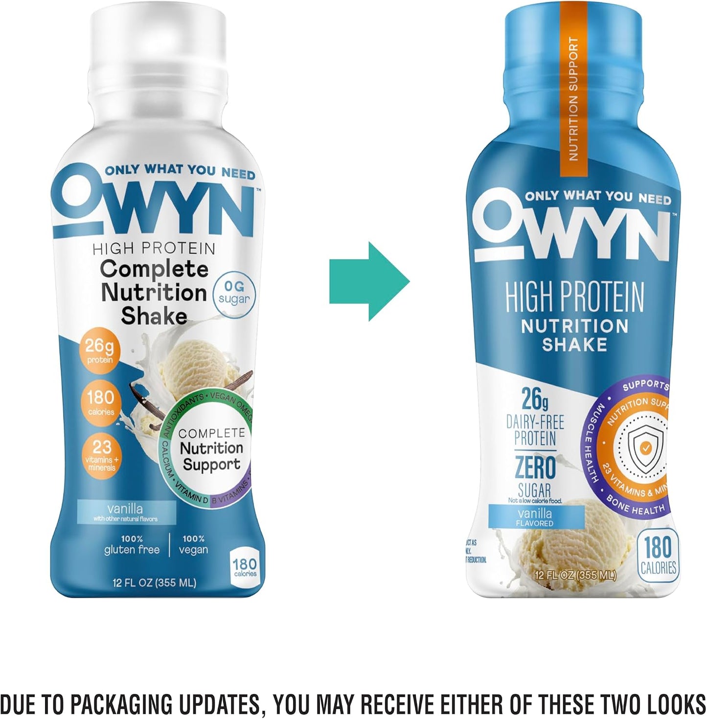 OWYN Only What You Need 26g High Protein Shake, Variety Pack, 12 Ct
