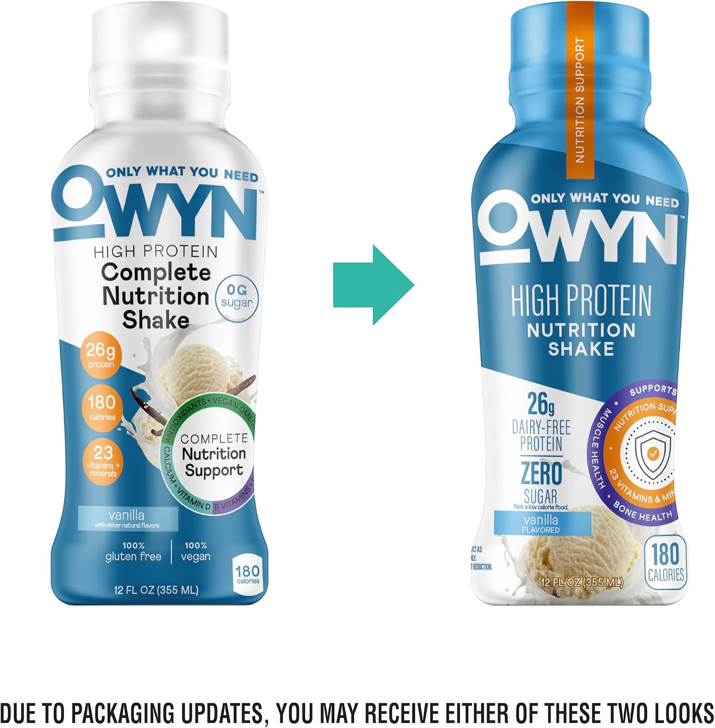 OWYN Only What You Need 26g High Protein Shake, Variety Pack, 12 Ct