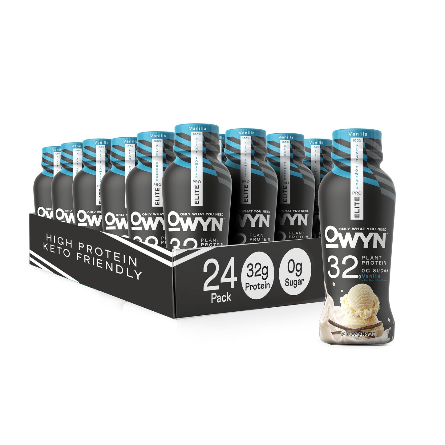 OWYN Only What You Need Strawberry Banana Flavored 20g Protein Shake, 12 Ct