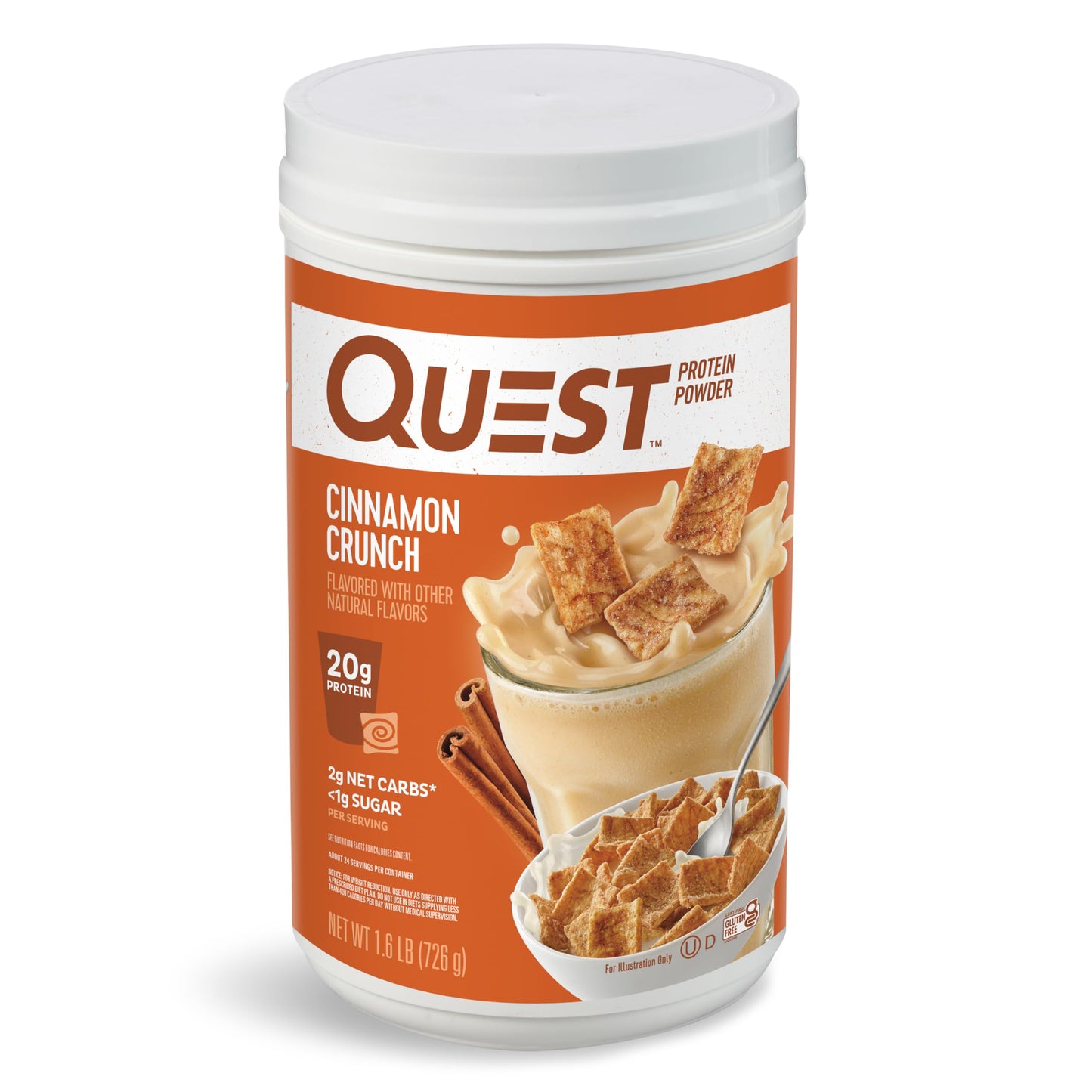 Quest Chocolate Milkshake Protein Powder, 22g Protein, 3 Pound | 43 Servings, 2g Net Carbs, <1g Sugar, Low Carb, Gluten Free