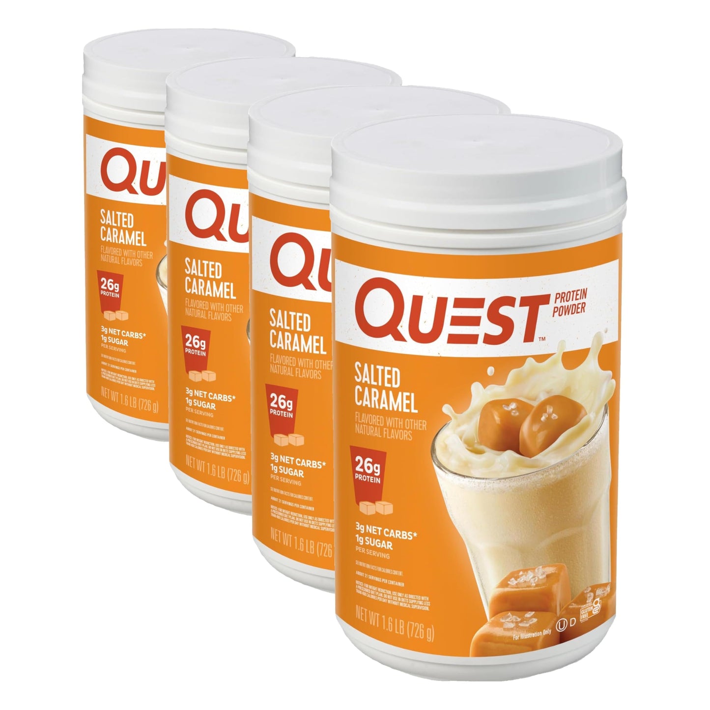 Quest Chocolate Milkshake Protein Powder, 22g Protein, 3 Pound | 43 Servings, 2g Net Carbs, <1g Sugar, Low Carb, Gluten Free
