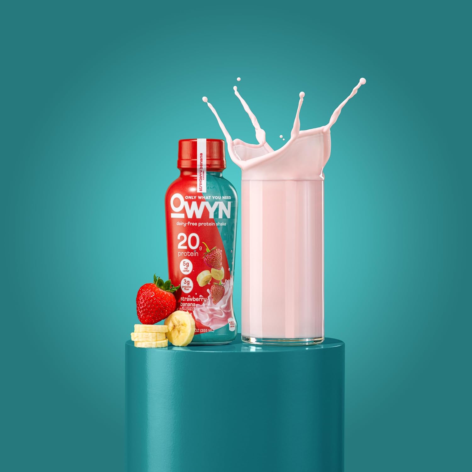 OWYN Only What You Need Strawberry Banana Flavored 20g Protein Shake, 12 Ct
