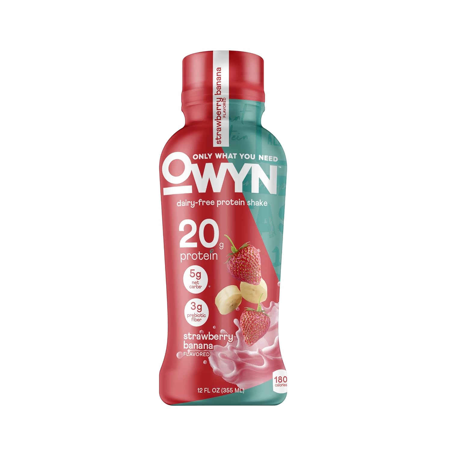 OWYN Only What You Need Strawberry Banana Flavored 20g Protein Shake, 12 Ct