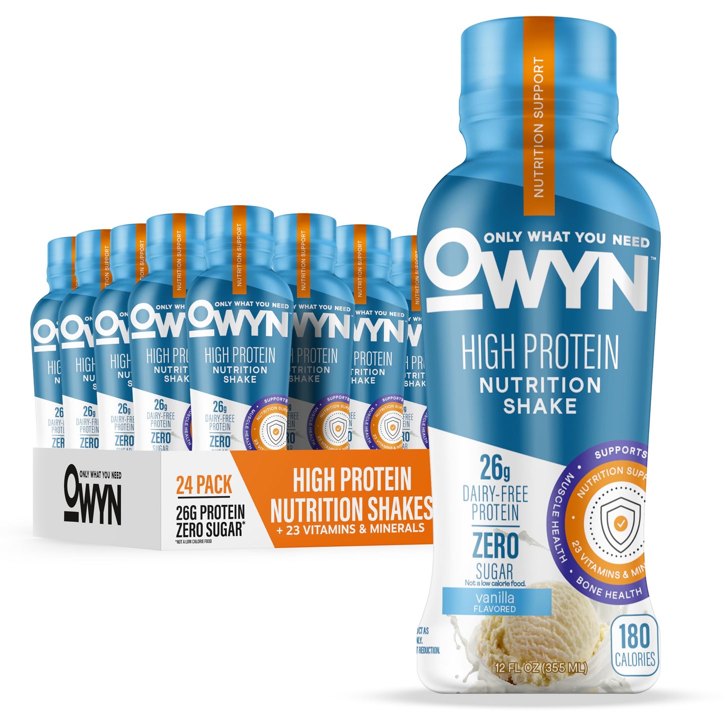 OWYN Only What You Need 26g High Protein Shake, Variety Pack, 12 Ct