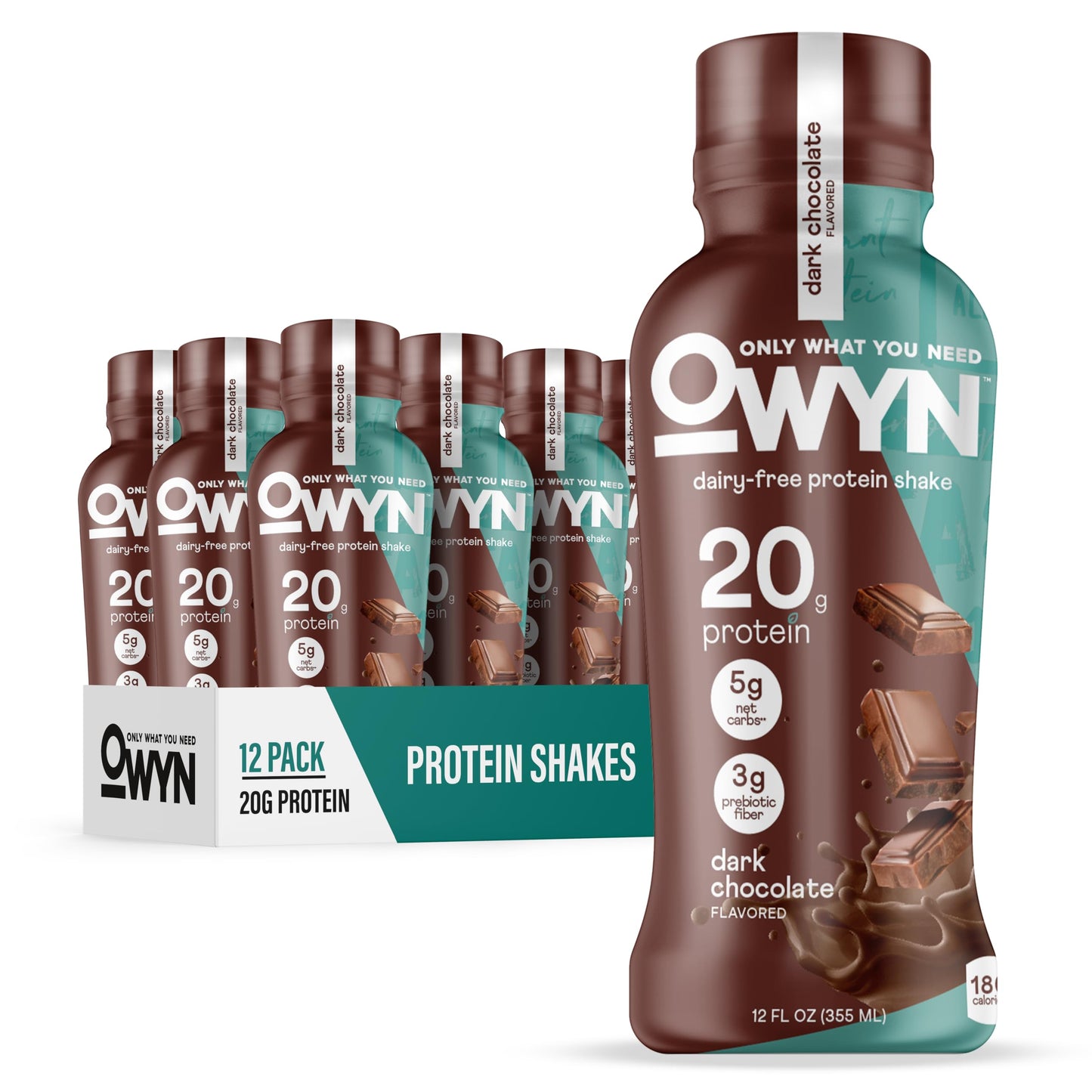 OWYN Only What You Need Strawberry Banana Flavored 20g Protein Shake, 12 Ct