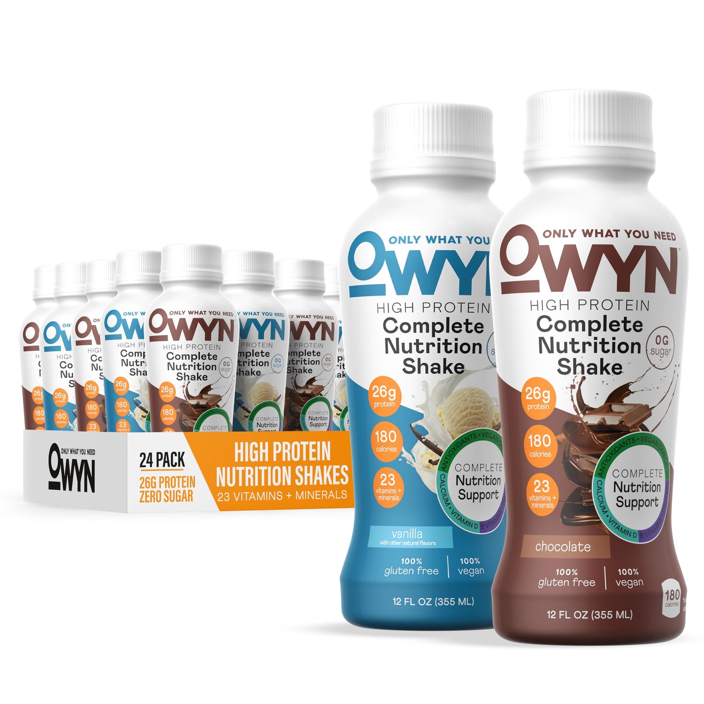 OWYN Only What You Need 26g High Protein Shake, Variety Pack, 12 Ct