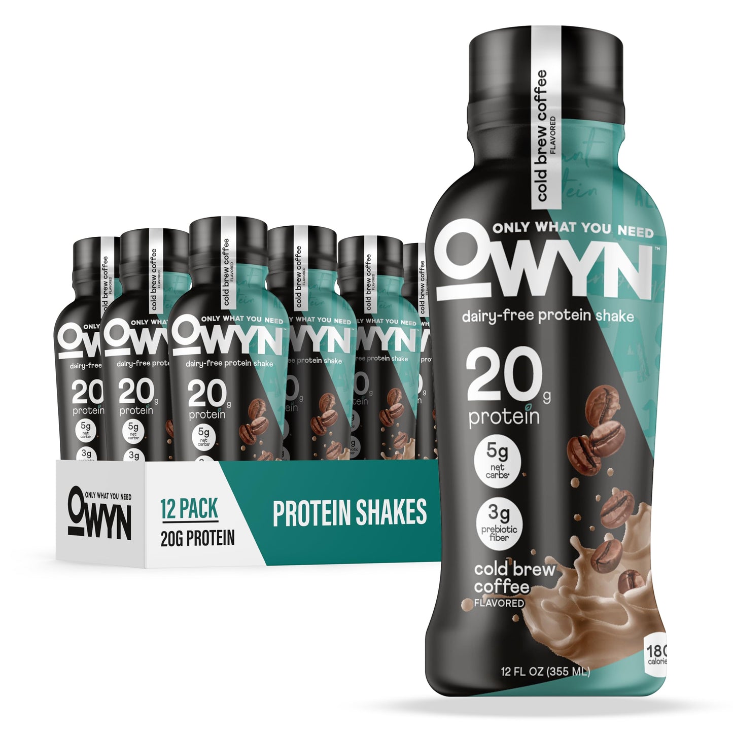 OWYN Only What You Need Strawberry Banana Flavored 20g Protein Shake, 12 Ct