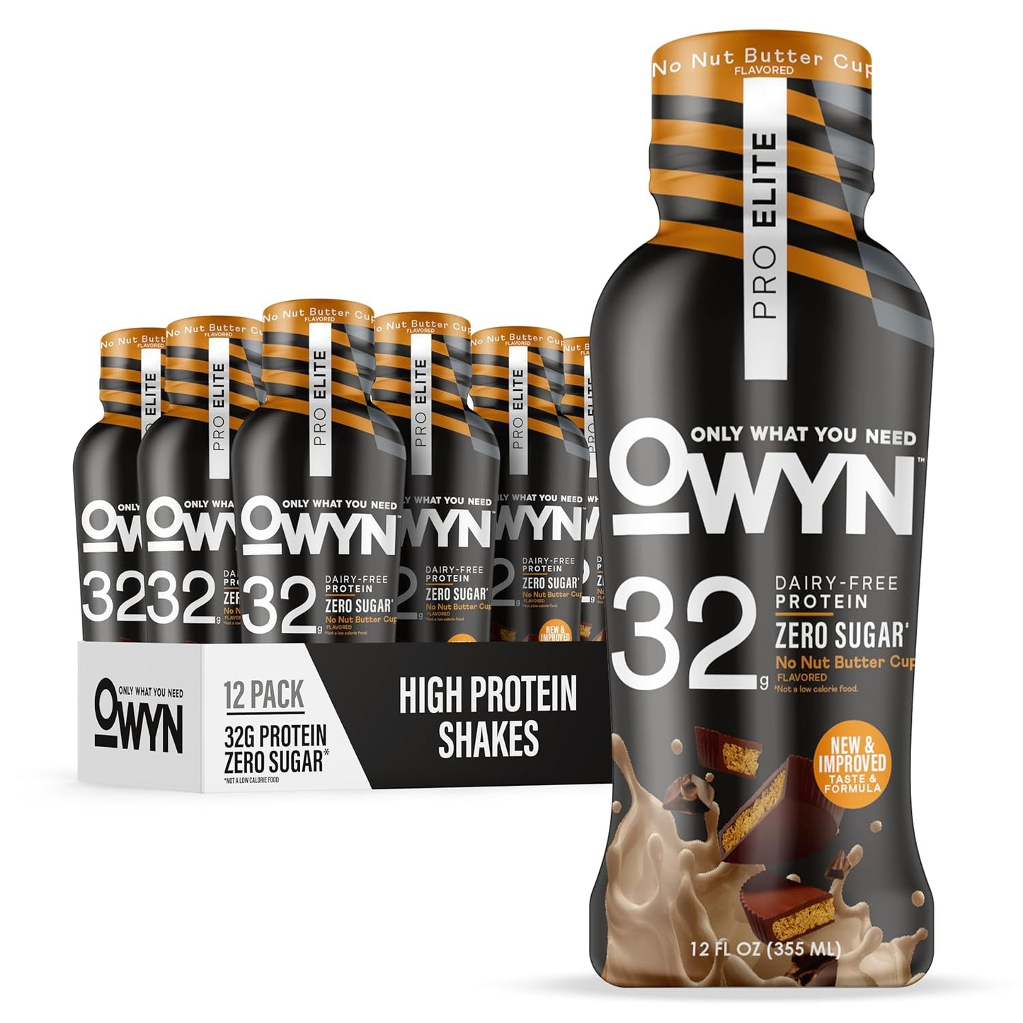 OWYN Only What You Need 32g No Nut Buttercup Flavored Protein Shake, 12 Ct