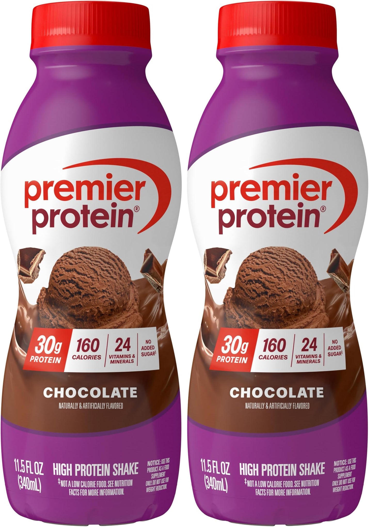 Premier Protein 30g High Protein Shake, Peaches & Cream, 12 Pack